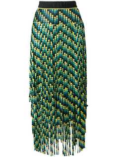 Marco De Vincenzo юбка с вышивкой бисером и вставками
