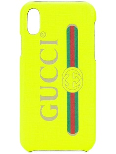 Gucci чехол для iPhone X с логотипом