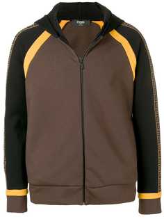 Fendi худи с логотипом на рукаве