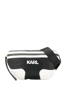 Karl Lagerfeld поясная сумка в стиле колор-блок