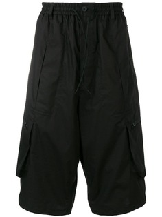 Y-3 drawstring knee-length shorts