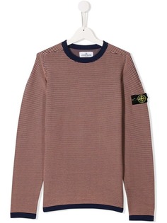 Stone Island Junior джемпер в горизонтальную полоску