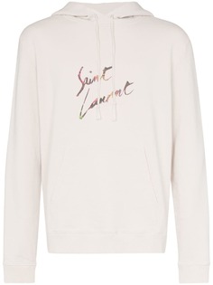 Saint Laurent худи с принтом логотипа