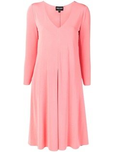 Giorgio Armani расклешенное платье с V-образным вырезом