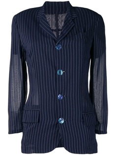 Jean Paul Gaultier Vintage блейзер в тонкую полоску 1990-х годов