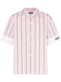 Calvin Klein 205W39nyc полосатая рубашка с принтом логотипа