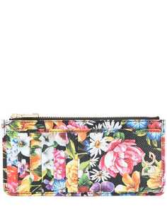 Dolce & Gabbana удлиненный кошелек с цветочным принтом