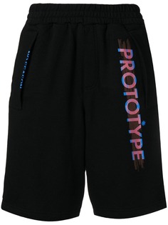Omc black graphic track pants
