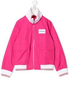 Calvin Klein Kids двухцветная куртка-бомбер