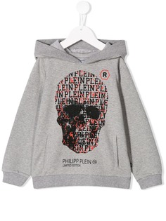 Philipp Plein Junior толстовка с капюшоном и декором