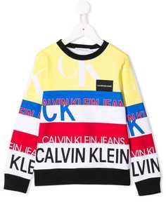 Calvin Klein Kids толстовка в полоску