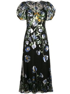 Alice Mccall платье макси с цветочным принтом и эффектом металлик