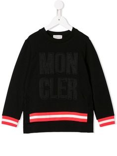 Moncler Kids свитер с принтом логотипа