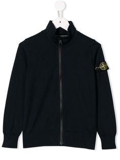 Stone Island Junior толстовка с нашивкой-логотипом