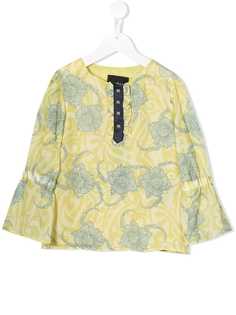 John Richmond Junior блузка с цветочным принтом