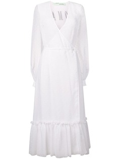 Off-White платье в мелкую точку