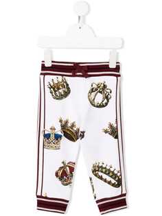 Dolce & Gabbana Kids спортивные брюки с принтом