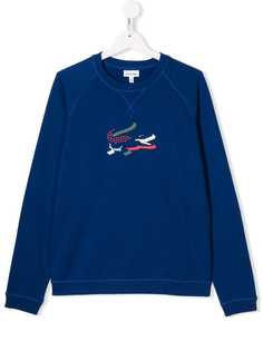 Lacoste Kids толстовка с принтом логотипа