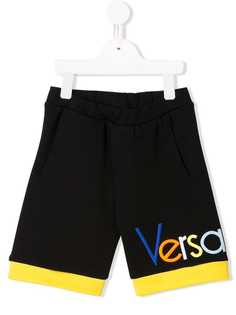Young Versace спортивные шорты с вышитым логотипом