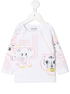 Kenzo Kids футболка с принтом