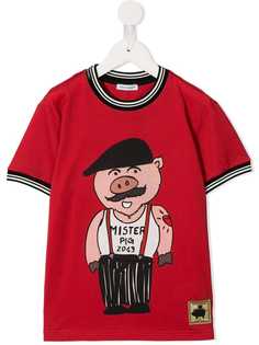 Dolce & Gabbana Kids футболка Mister Pig