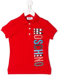 Moschino Kids футболка-поло с логотипом