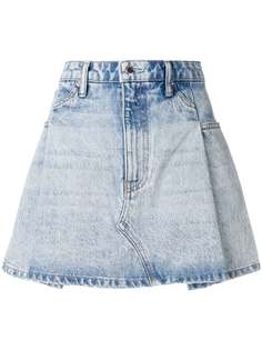 Alexander Wang джинсовая юбка со складками