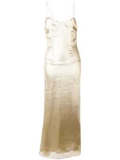 De La Vali длинное платье с блестящей отделкой