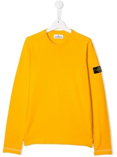 Stone Island Junior трикотажный джемпер с логотипом