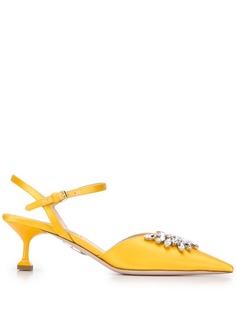 Miu Miu Embellished slingback pumps