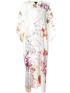 Natori contrasting floral print dress
