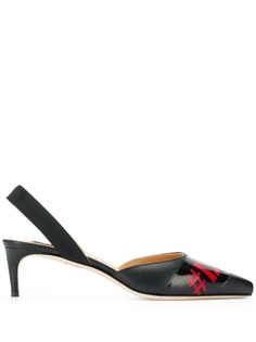 Dsquared2 туфли-лодочки с принтом и ремешком на пятке