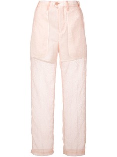 Julien David slim sheer trousers