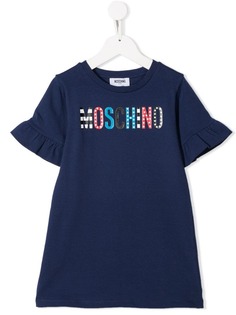 Moschino Kids платье с логотипом