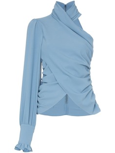 Beaufille блузка Miro с высокой горловиной и одним рукавов