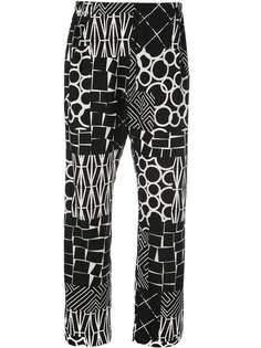 Zero + Maria Cornejo брюки со сплошным принтом