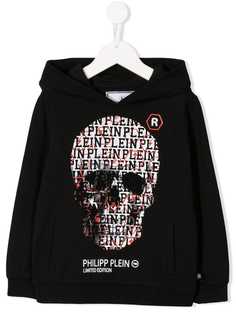 Philipp Plein Junior толстовка с капюшоном и декором