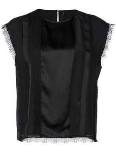 Jason Wu блузка с кружевной отделкой