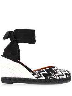 Missoni полосатые эспадрильи на танкетке