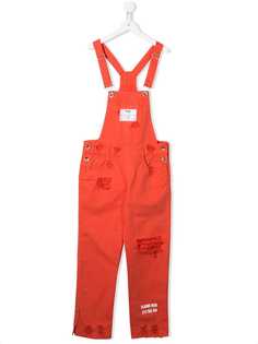 Msgm Kids комбинезон с эффектом потертости и логотипом