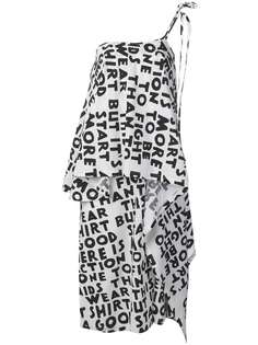 Mm6 Maison Margiela платье миди на одно плечо
