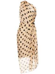 Bianca Spender платье миди в горох