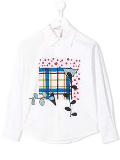 Marni Kids рубашка с графичным принтом