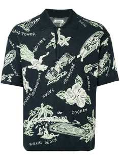 COOHEM рубашка-поло Aloha с жаккардовым узором