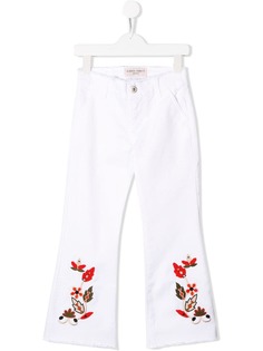 Alberta Ferretti Kids брюки с вышивкой