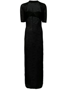 Jacquemus многослойное платье-бандо