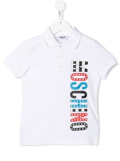 Moschino Kids рубашка-поло с логотипом
