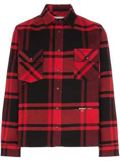 Off-White рубашка в клетку