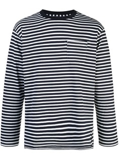 Engineered Garments футболка с длинными рукавами в полоску