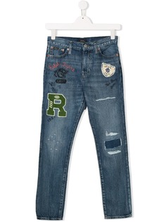 Ralph Lauren Kids джинсы с нашивками